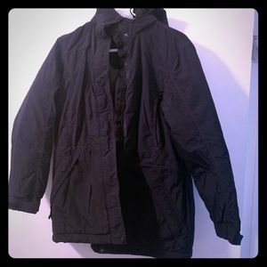LL Bean Heavy Jacket Hooded Lots of Pockets